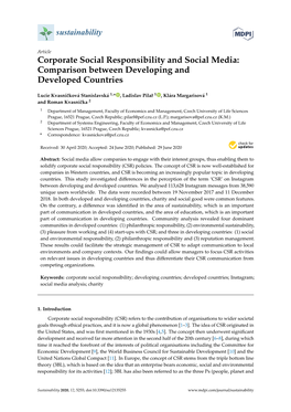 Corporate Social Responsibility and Social Media: Comparison Between Developing and Developed Countries