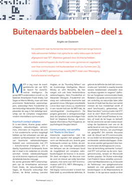 Buitenaards Babbelen – Deel 1