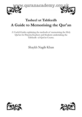 A-Guide-To-Memorising-The-Quran-By-Shaykh-Nagib-Khan.Pdf