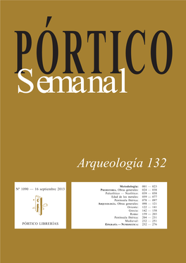 Portico Semanal 1090 Arqueologia