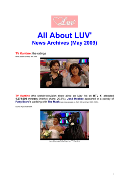 News All About LUV May 2009