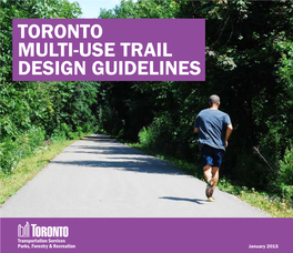 Toronto Multi-Use Trail Design Guidelines
