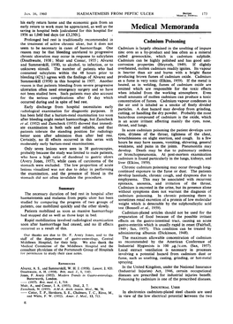 Cadmium Poisoning Seem to Be Necessary in Cases of Haemorrhage