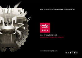 14 – 17 March 2018 Shanghai Exhibition Centre