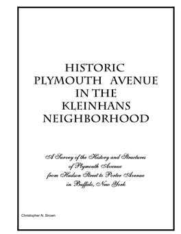 Historic Plymouth Avenue in the Kleinhans Neighborhood