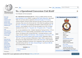 No. 2 Operational Conversion Unit RAAF