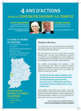 Le Canton De Savigny-Le-Temple En Chiffres