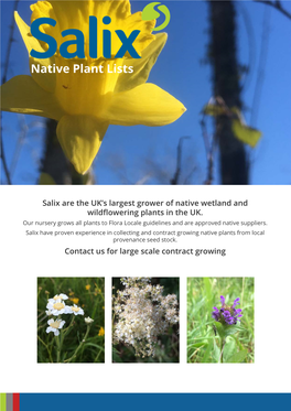 Native Plant Lists