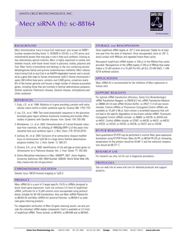 Mecr Sirna (H): Sc-88164