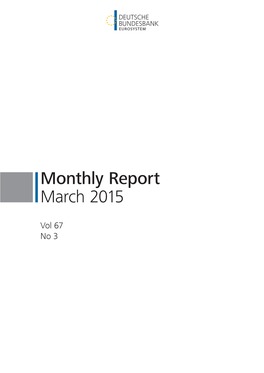 Monthly Report March 2015