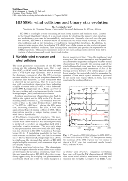 HD 5980: Wind Collisions and Binary Star Evolution G