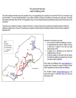 The Levenmouth Plan Area Health & Wellbeing Profile