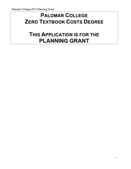 ZTC Planning Grant Proposal