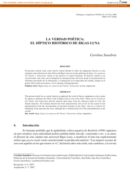 La Verdad Poética: El Díptico Histórico De Bigas Luna