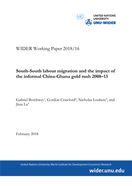 WIDER Working Paper 2018/16