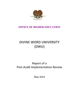 Divine Word University (Dwu)