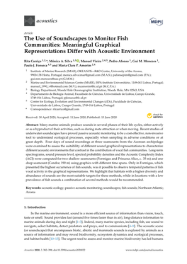 Acoustics the Use of Soundscapes to Monitor Fish Communities