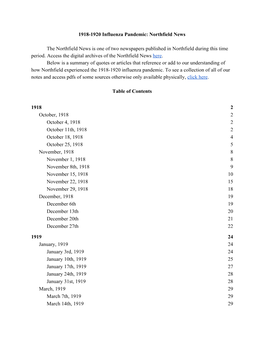1918-1920 Northfield News