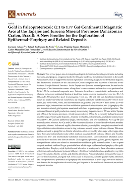 (2.1 to 1.77 Ga) Continental Magmatic Arcs at the Tapajós and Juruena