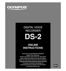 Digital Voice Recorder Online Instructions