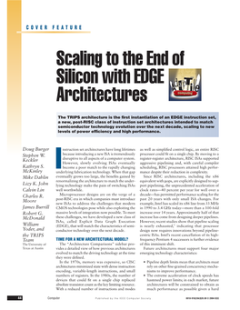 Scaling to the End of Silicon with EDGE Architectures
