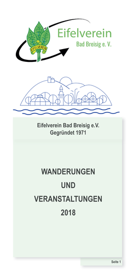 Wanderungen Und Veranstaltungen 2018