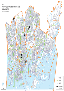 Piirijakorajojen Muutosehdotukset 2018 SIJAINTIKARTTA