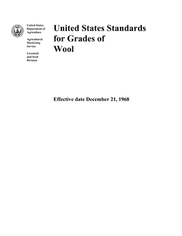 U.S. Grade Standards for Wool