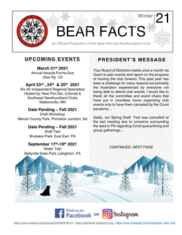 Bear Facts Winter 2021