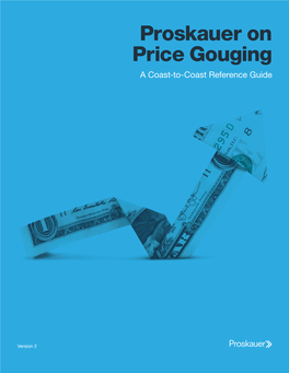 Proskauer on Price Gouging a Coast-To-Coast Reference Guide