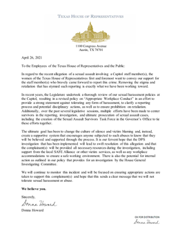 Open Letter of Support to Capitol Staff.Pdf