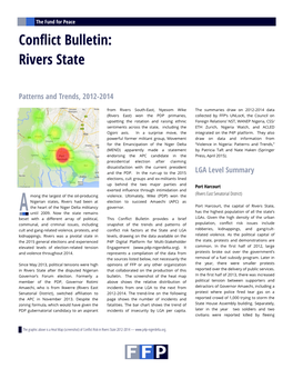 Conflict Bulletin: Rivers State