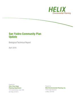 San Ysidro Community Plan Update