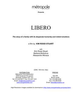 Libero Kim Rossi Stuart As Director Of