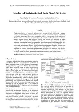 Modeling and Simulation of a Single Engine Aircraft Fuel System