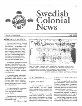 Swedish Colonial News