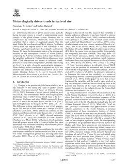 Meteorologically Driven Trends in Sea Level Rise Alexander S