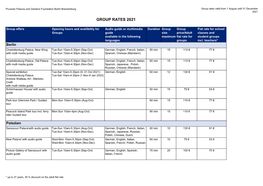 SPSG | Group Flat Rates 2021 (PDF)