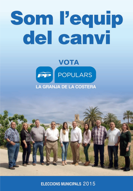 Programa Electoral Partido Popular La Granja