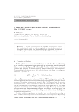 A Monitored Beam for Precise Neutrino Flux Determination: the ENUBET