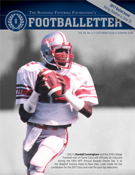 UNLV's Randall Cunninghamand the 2016 College Football Hall Of