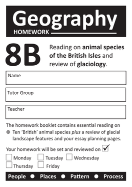 Geo 8B British Ecosystems