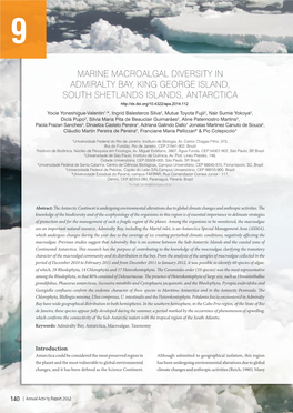 Marine Macroalgal Diversity in Admiralty Bay, King