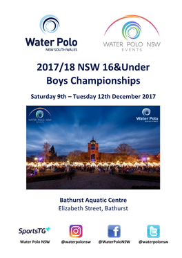 2017/18 NSW 16&Under Boys Championships