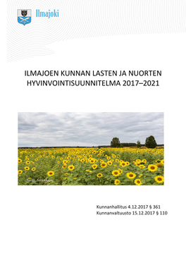 Lasten Ja Nuorten Hyvinvointisuunnitelma 2017-2021