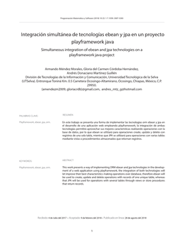 Integración Simultánea De Tecnologías Ebean Y Jpa En Un Proyecto