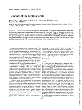 Tumours of the Moll's Glands