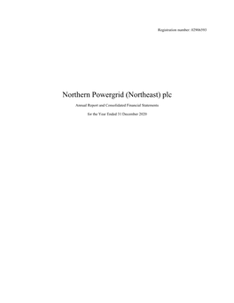 Northern Powergrid (Northeast) Plc – Annual Report and Accounts for The