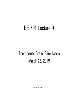 EE 791 Lecture 9