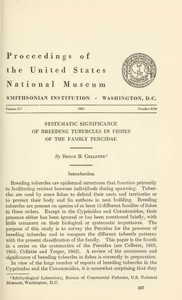 Proceedings of the United States National Museum X^^^
